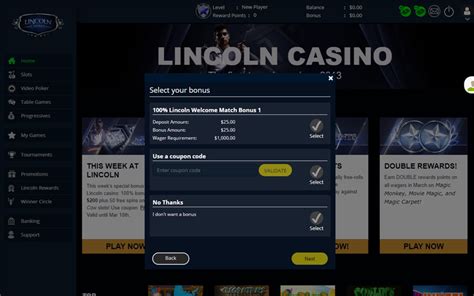 lincoln casino no deposit bonus codes september 2021